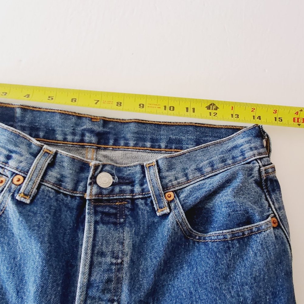 LEVI'S ORIGINAL 501 High Rise Straight Leg Jeans - Picture 7 of 11